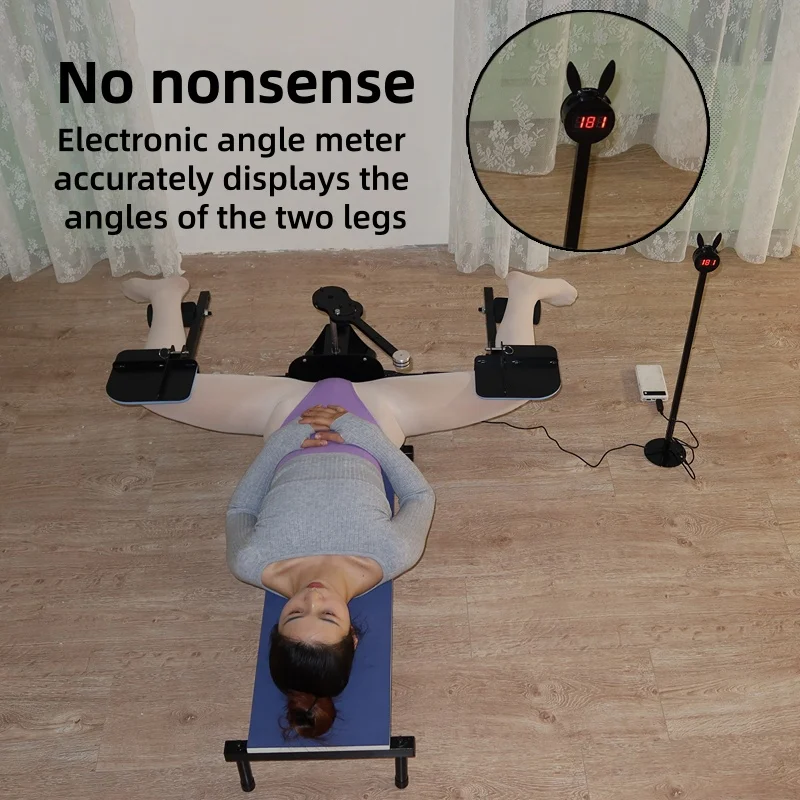 Split splits trainer dance yoga leg ligament pressing stretching muscle stretching hip opening frog crawl