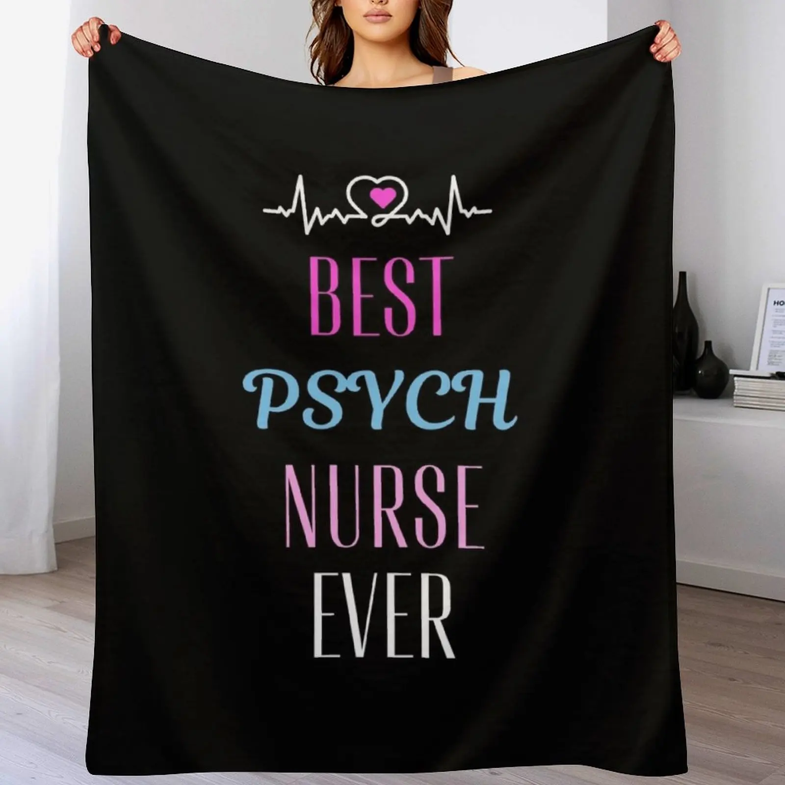 best Psych nurse ever Throw Blanket Blankets Sofas Of Decoration Picnic Extra Large Throw Decorative Sofas Blankets