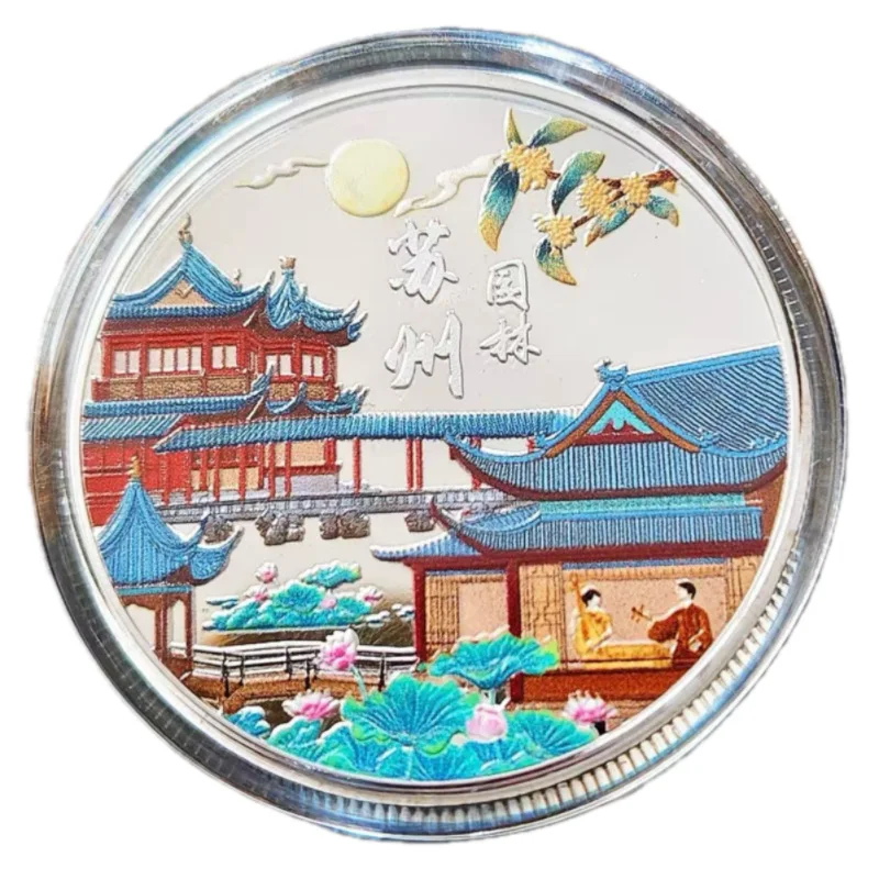 Customized. Metal Commemorative Coin Factory Customized Museum Tourism Scenic Spot Celebration Coin Zinc Alloy Pa