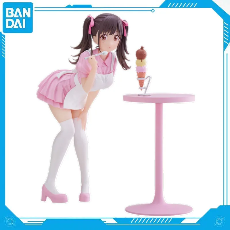 Bandai Genuine Anime Idol Master Sonoda Chiyoko Sweetest Pose PVC 17cm Character Scene Figure Model Toy Gift Doll Collection