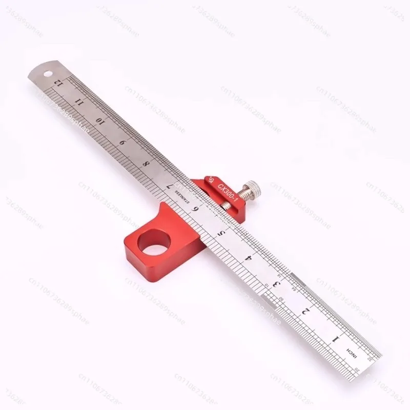 Woodworking Right Angle Drawing Ruler 45 ° 90 ° Angle Ruler Adjustable Scriber Angle Gauge Height Ruler
