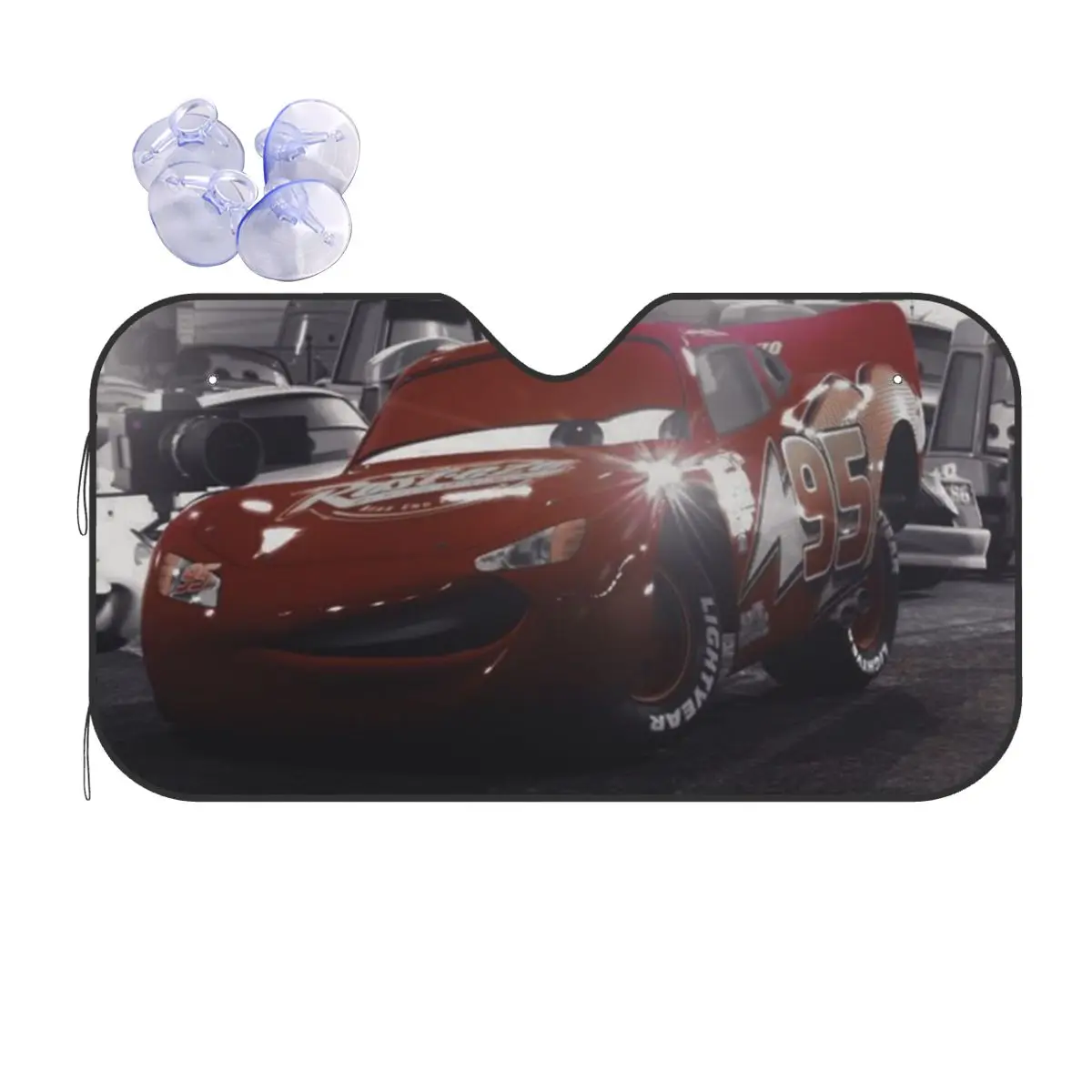 

Lightning McQueen Car Movie Sunshade Windscreen Foldable Cover Front Block Window 76x140cm Sun Visor Solar Protect