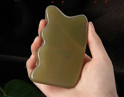White buffalo horn scraping board whole body universal shoulder and neck special cervical spine back scraping board leg massage