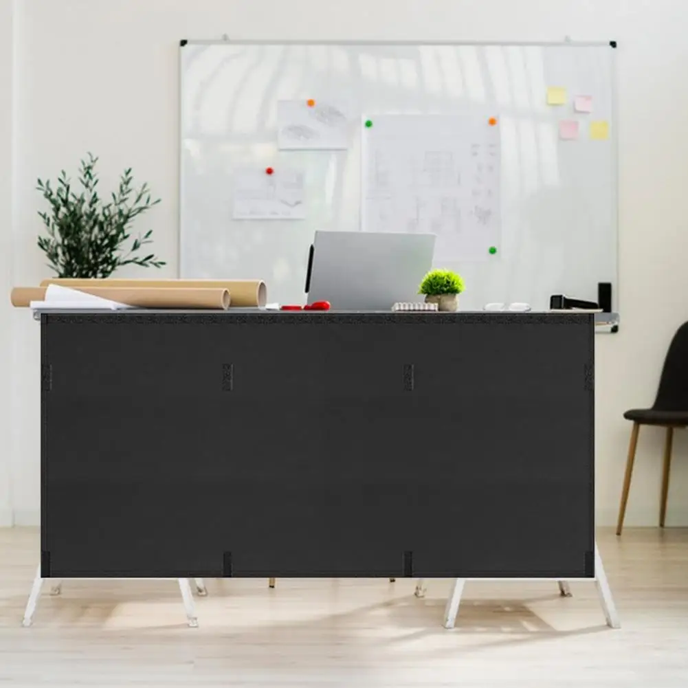 Office Privacy Screen under Desk Privacy Panel with Wire Pocket Heavy Duty Modesty Skirt Cable Management Organizer for Office