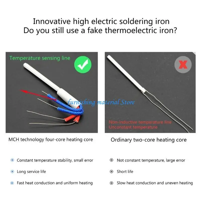 Y5GD E60WT LED Digital Adjustable Temperature Heater Soldering Iron Handle Welding