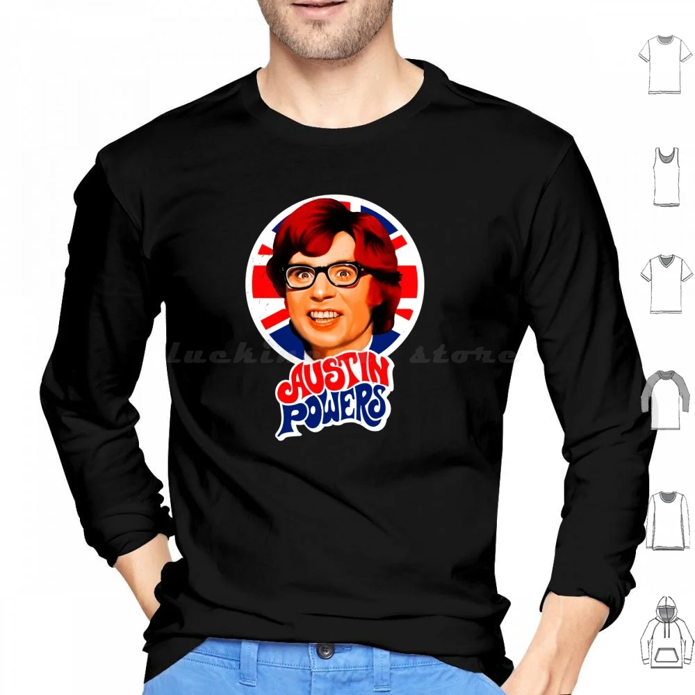 Austin Powers Hoodie cotton Long Sleeve Austin Powers Dr Evil Movie Funny Powers Austin Mike Myers Comedy Shagadelic