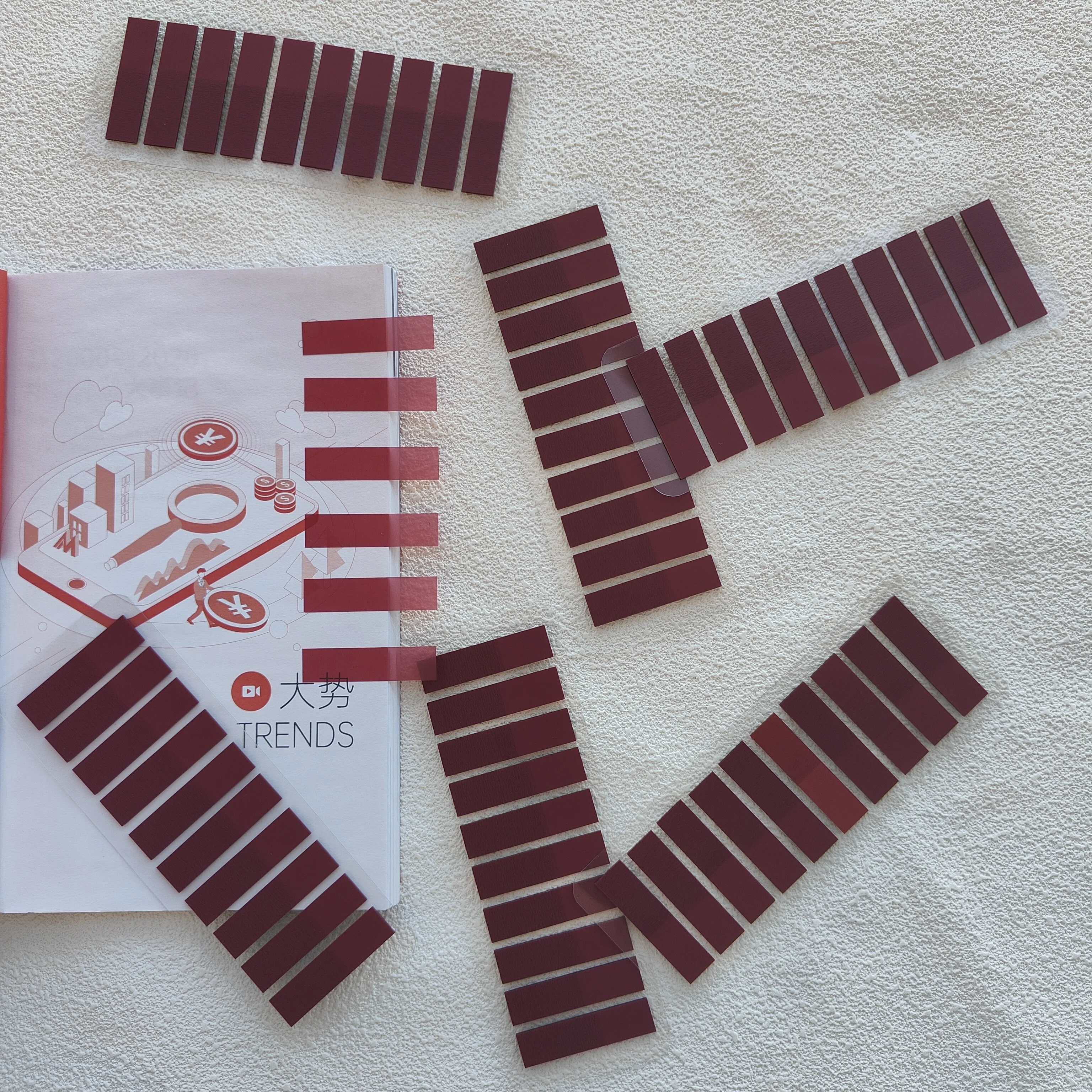 1200 Sheets Transparent Sticky Notebook PET Memo for Student Office Stationery Simple Tear Memo Pads Note Book Notepad