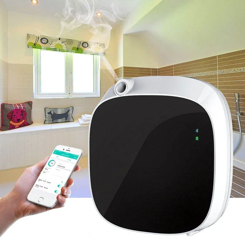 Professional Smart Battery Operated Bluetooth Wall Mounted Plastic Home Aromatherapy Essential Oil Scent Diffuser