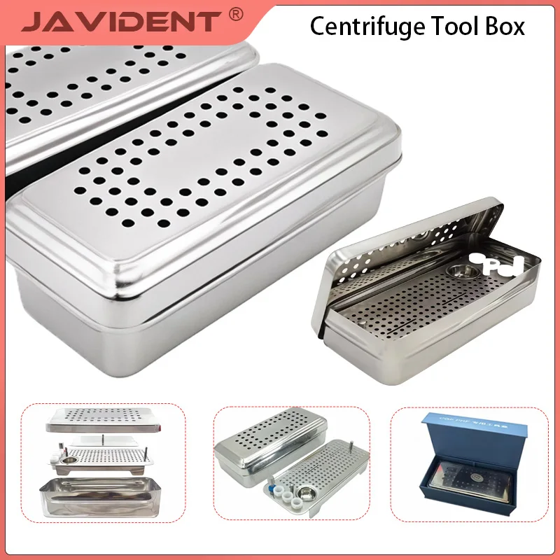 Dental PRF CGF Centrifuge Complete Kit for Dental Surgery Stainless Steel Implant Plate & Bone Membrane Box Tool Box Kit