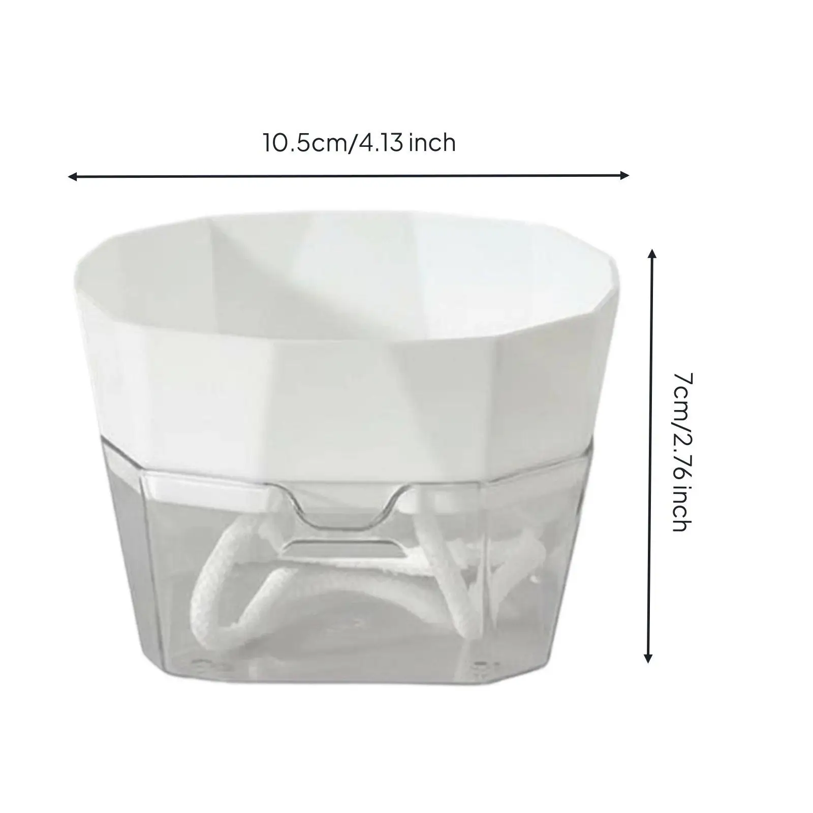 Hydroponic Vase with Wick Irrigation Transparent PET Bulb Planter Indoor Plant Pot for Lilies Hyacinth Desktop Use