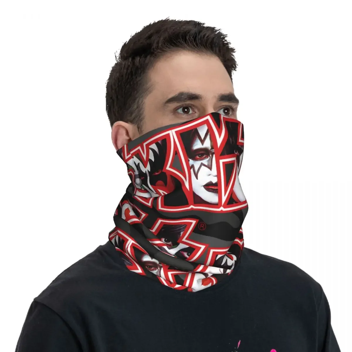 Funny Bandana Neck Cover Printed Motor Motocross K-Kiss Band Face Mask Cycling Scarf Hiking Unisex Adult Washable