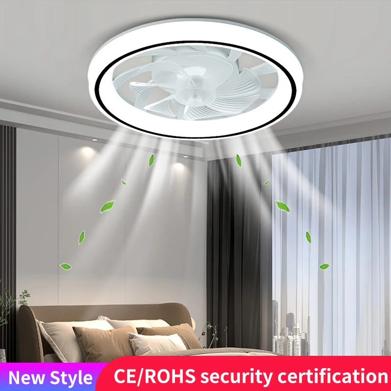 

Intelligent Ceiling Fan Light, Remote Control Dimming, Silent Design, Unlimited Dimming, Living Room and Bedroom Pendant Lights