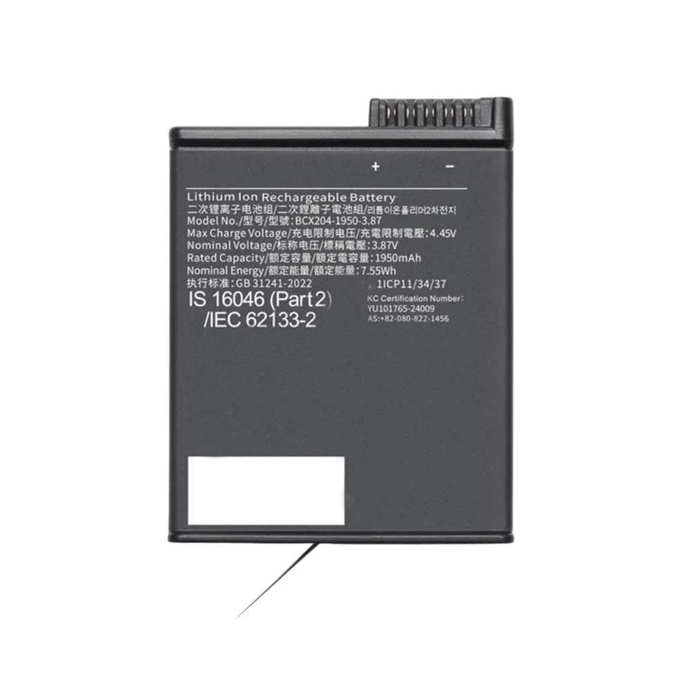 X12A-1950Mah Battery For DJI Osmo 360 Action 6/ 5 Pro /4/3 High Capacity Reliable Backup Power Pack