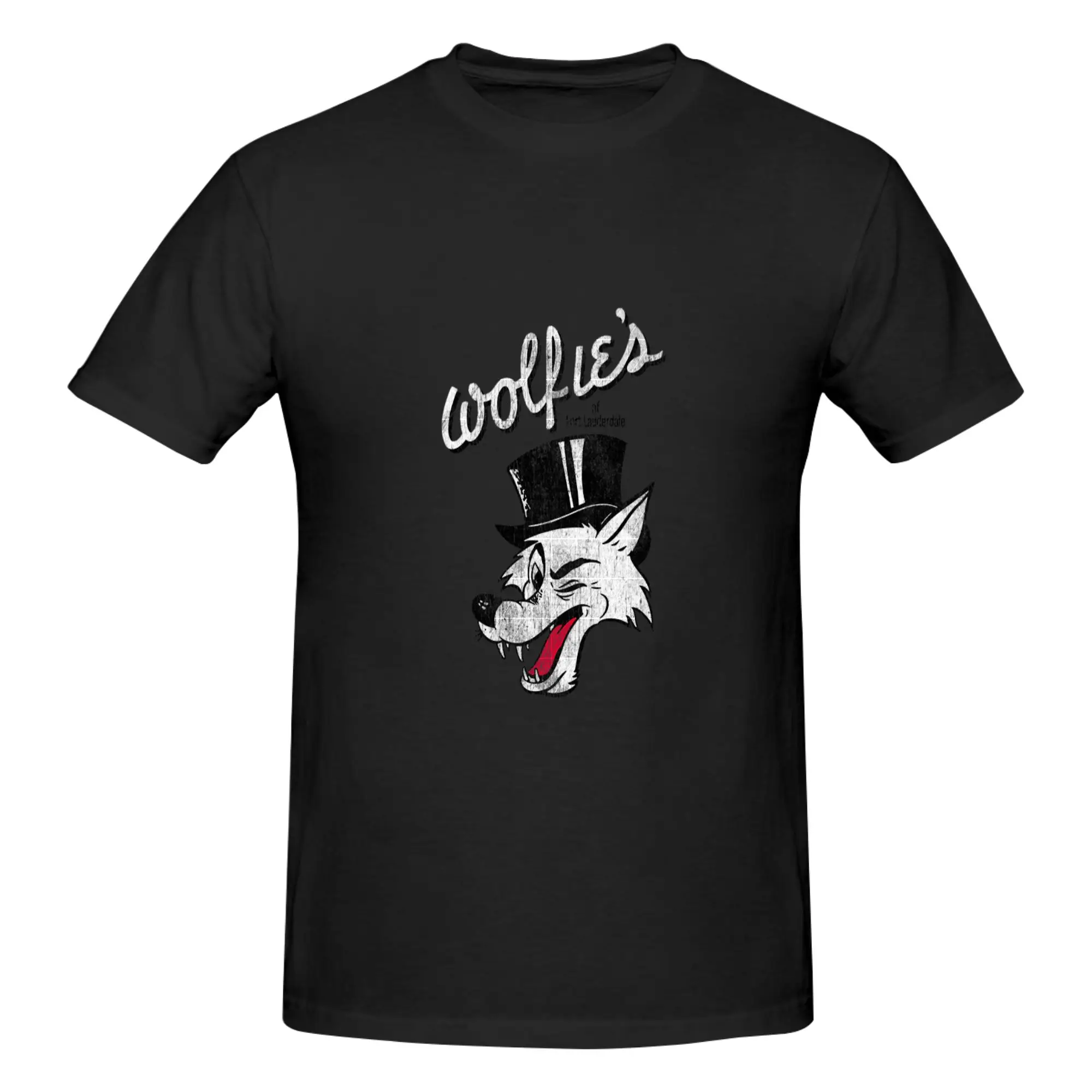 Funny Wolfie s Diner Essential Men's Printed T-Shirt Unisex T shirtAnime Manga