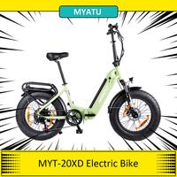 MYATU MYT-20XD Electric Bike, 250W Motor, 36V 25Ah Battery, 20*4-inch Fat Tire Ebike, 25km/h Max Speed, 100km Range, Disc Brakes