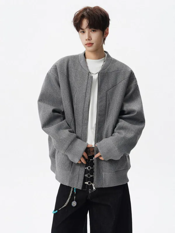 

Мужская куртка Tangz Studio из твида с добавлением хлопка, в стиле ретро, американский деконструированный пэчворк, бейсбольный стиль, повседневная верхняя одежда