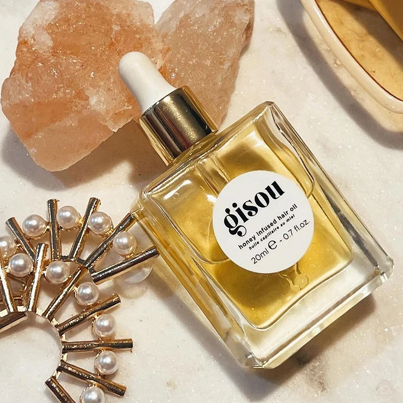 Gisou Honey Infused Lip Hair Oil Travel Size