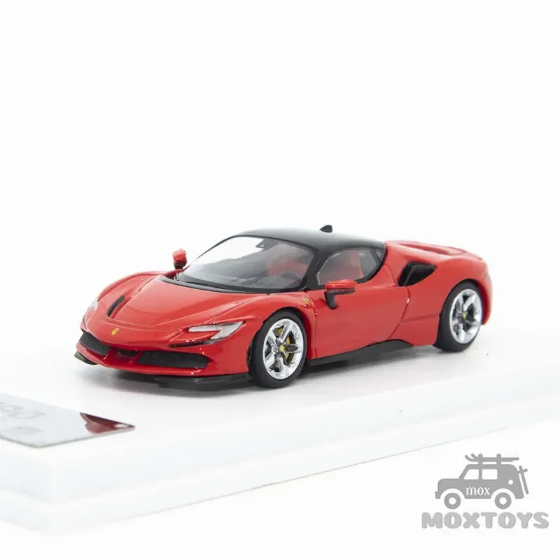 LF Model 1:64 Novitec SF90 Red / Black / Yellow / White limited699 Diecast Model Car