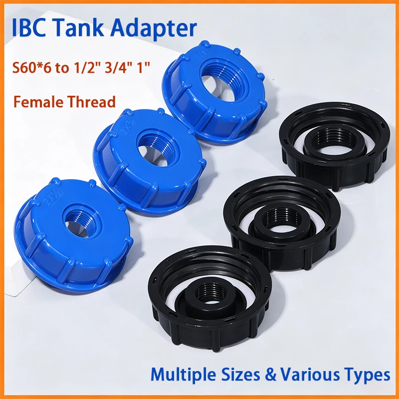 Durable IBC Tank Fittings S60X6 Coarse Threaded Cap 60mm Female To 1/2