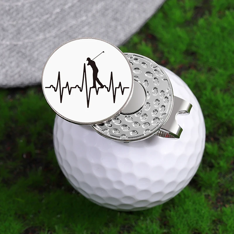 Funny Golf Gifts for Men Golfers Golf Ball Marker Magnetic Hat Clip Baseball Cap Clip Golf Accessories Gifts for Dad Husband Son