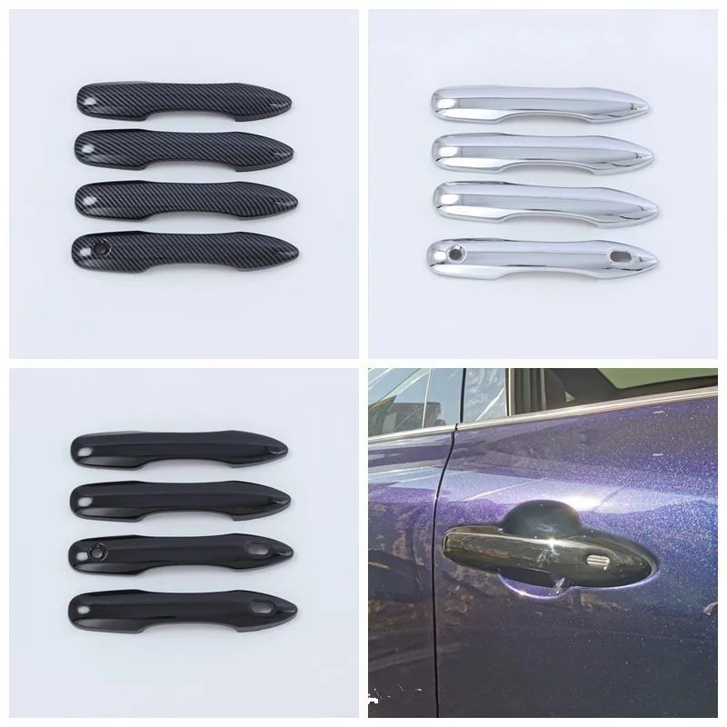 4Pcs For Toyota Corolla Cross 2022 Car Door Handle Bar Cover Trim Car Styling Sticker