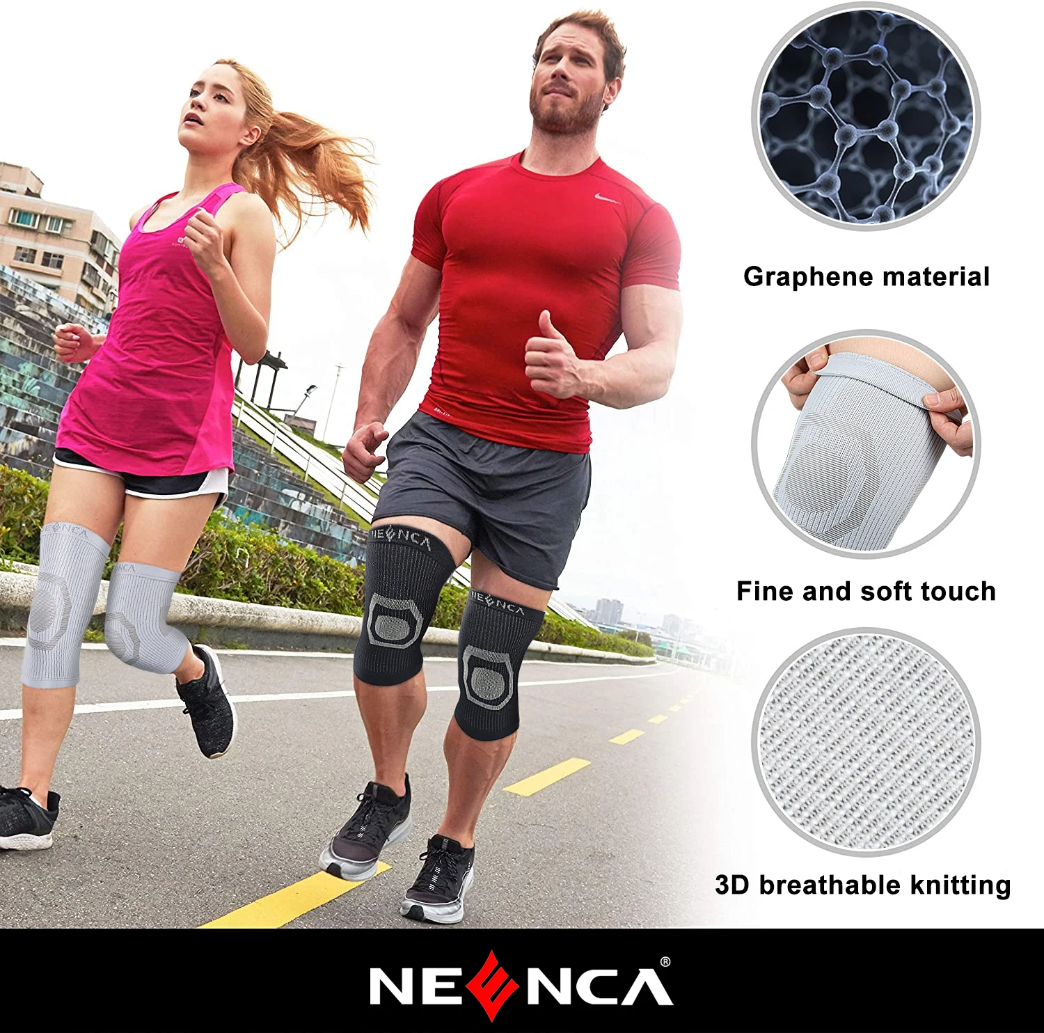 2PCS Knee Braces for Knee Pain Joint Pain Relief Swelling Inflammation Relief Circulation Knee Support Sleeve for Women and Men