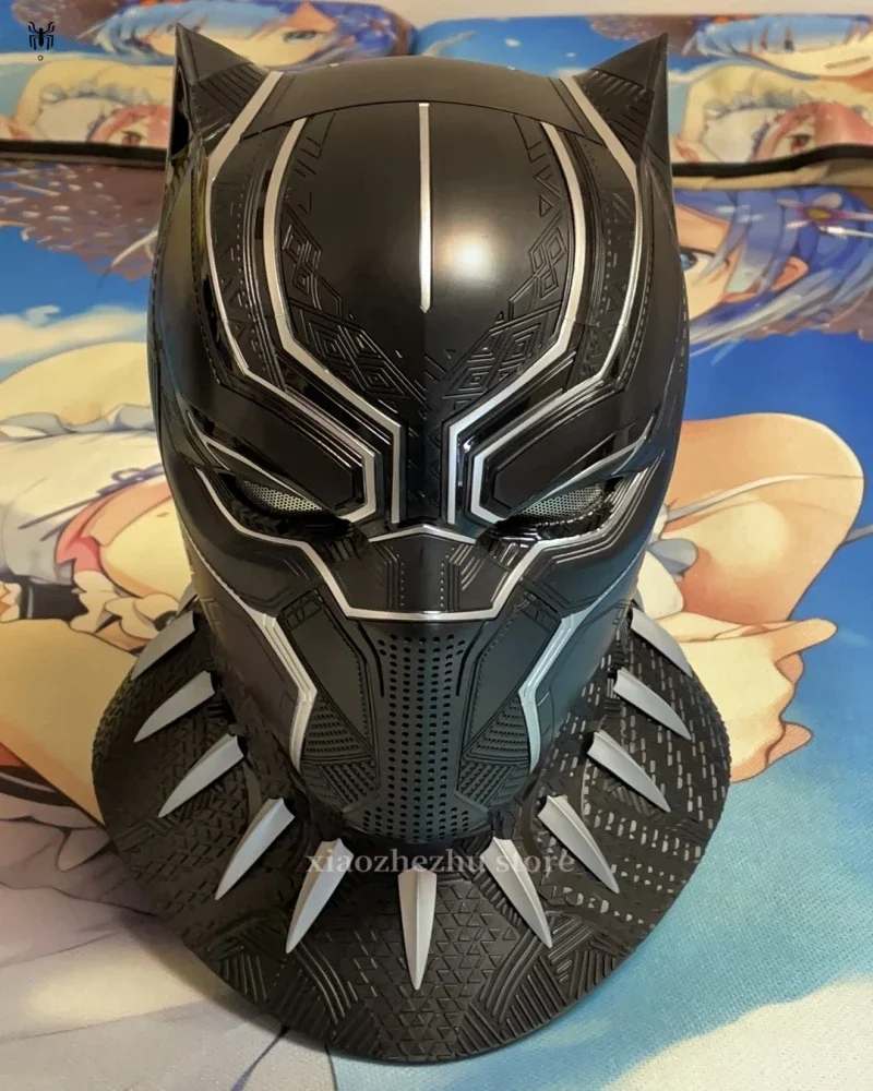 

Marvel Black Panther Cosplay Mask Helmet Head Cover Wearable Mask Cos Bluetooth Speaker Base Figure Model Birthday Gift Toys