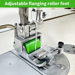 Adjustable Cuff Presser Foot - Anti-wrinkle, suitable for various thicknesses, for industrial single-needle sewing machines