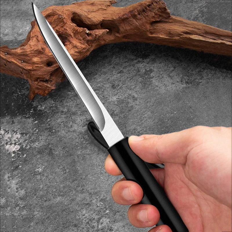 1pc Portable EDC Pocket Knife Stainless Steel Sharp Fruit Knife Kitchen Steak Knife Barbecue Knife - view 3