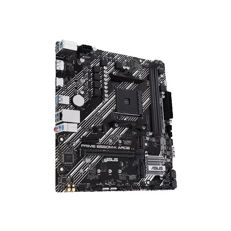 اللوحة الأم ASUS الجديدة PRIME B550M K ARGB AMD B550 micro-ATX مع مقبس AM4، تدعم AMD Ryzen ™ سلسلة 5000 #5