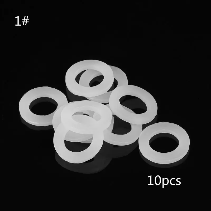 F92C 10pcs Bellows Pipe Seal Rings Hose Washers Water Silicone Gasket 3/4" 1"
