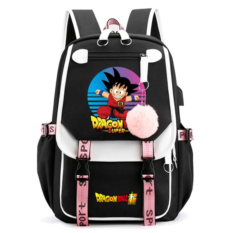 Anime Dragon Ball Student Kawaii Backpack Goku Bulma Light weight Bags Backpack for Boys Girls Hildren Back To School Schoolbag