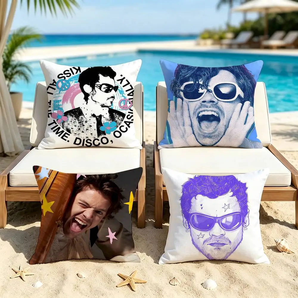 HaRRy Music Styles Square Pillow Case Multi Sizes For Car Home Bedroom Decor Custom Valentine Gifts