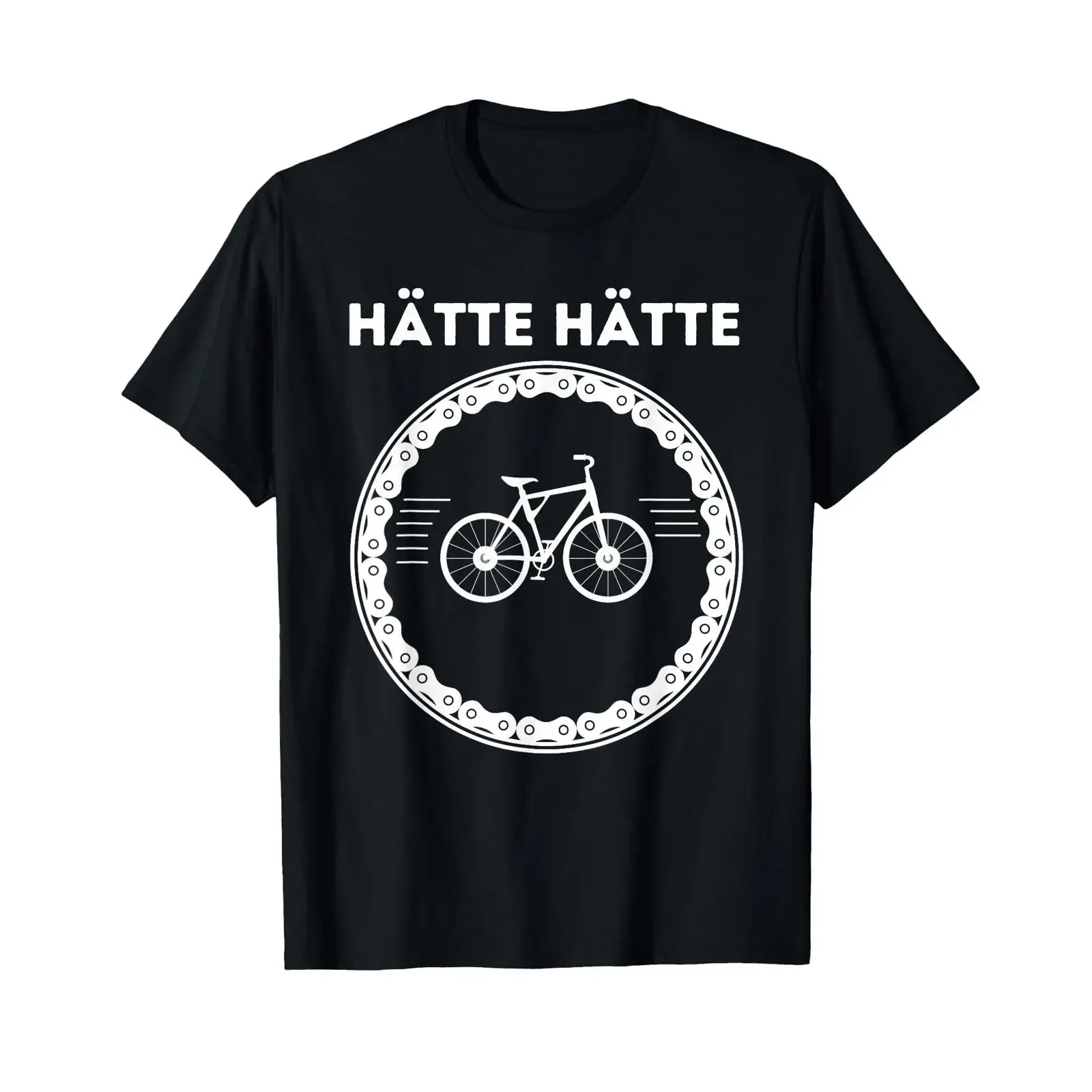 Hätte Bicycle Chain Funny Cyclist Bike MTB T Shirt vintage Washed Soft streetwear Slightly fashion Comfortable Versatile
