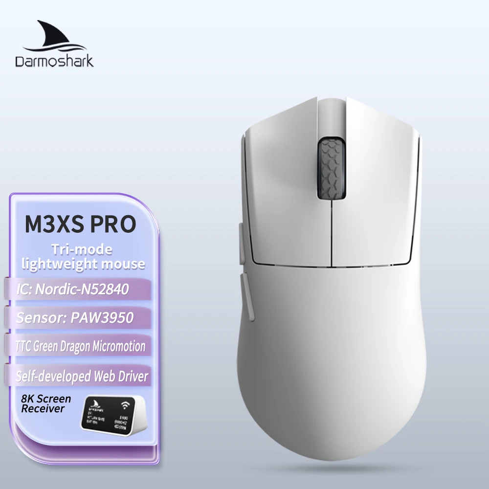 マウス・トラックボール DarmosharK M3 XS Amazon.com: Darmoshark M3 Wireless Gaming Mouse,Tri-Mode 2.4G/USB