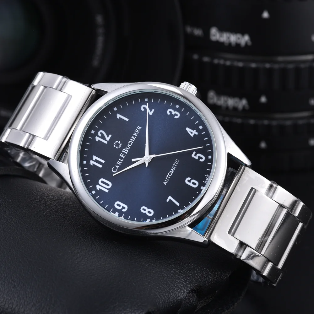 Luxury Carl F.Bucherer Brand Watches For Mens Luxury Multifunctional Adjustable Date Quartz Wristwatch AAA Male Clocks