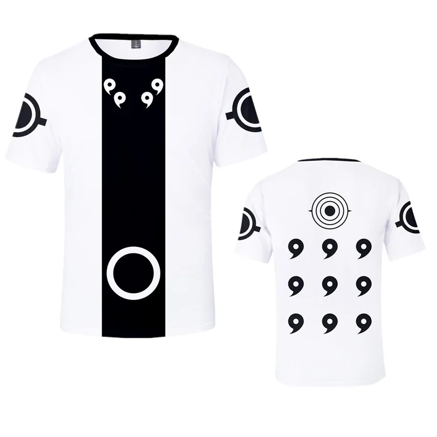 Hot Selling New Popular Japanese Anime Naruto Casual Short Sleeved T-shirt with Fashionable 3D Digital Printing