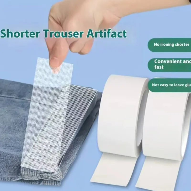 

Self-adhesive hemming tape - no sewing fabric shortening sticker, double-sided strong adhesive, suitable for DIY pants shortenin