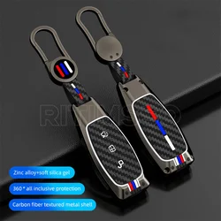 Funda de aleación de Zinc para mando a distancia de coche, carcasa protectora Fob para Ford Focus 3 4 Mondeo MK3 MK4 Fiesta Ecosport Kuga ST c-max b-max