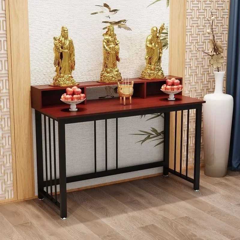 Household Incense Table Economical Shrine for Buddha Bodhisattva Offering Altar Desktop Worship Stand Religious Tribute
