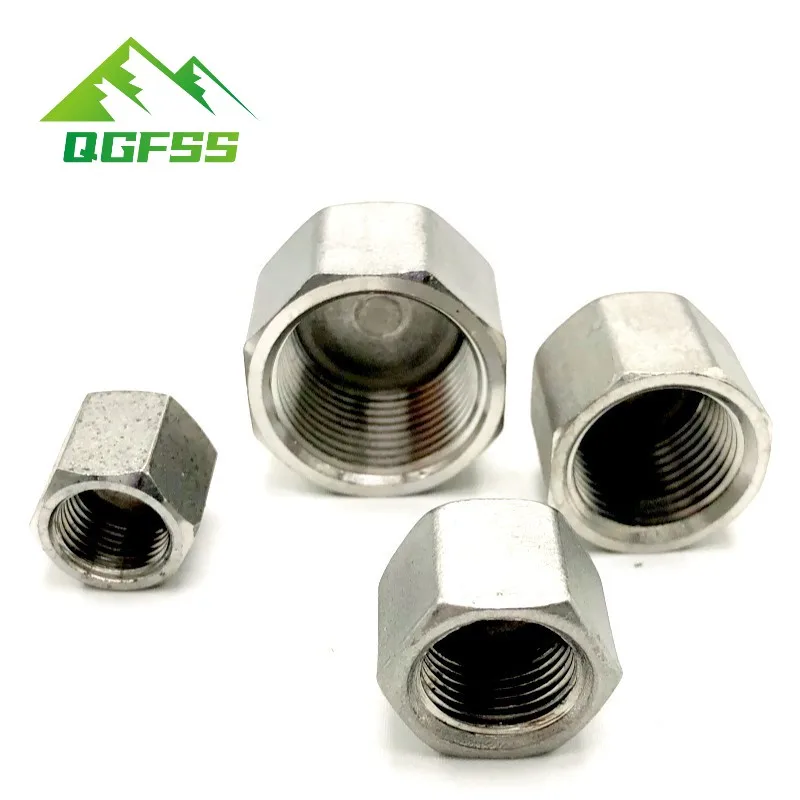 304 stainless steel Inner Silk Hexagonal Cap Pipe Plug Fittings 1/8