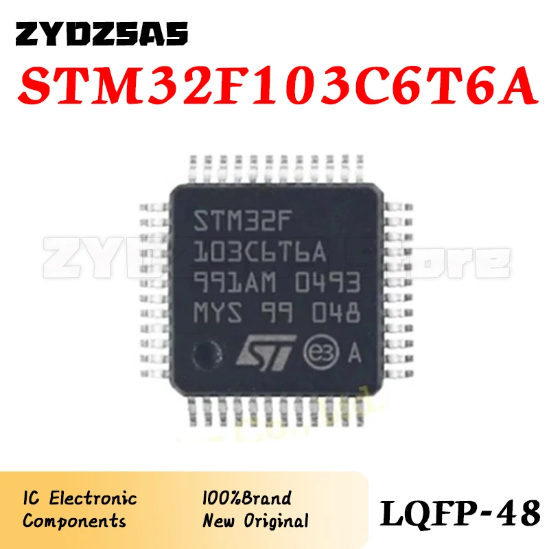 100% New STM32F103C6T6A STM32F103C6T6 STM32F103C6 STM32F103C STM32F103 STM32F STM32 New Original IC MCU LQFP-48 STM