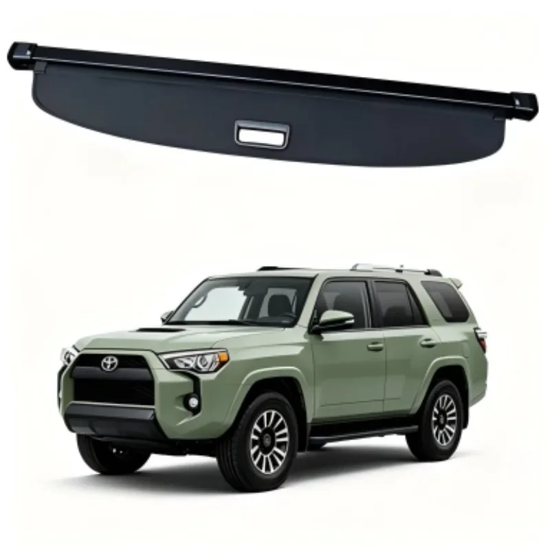 Car Trunk Cargo Cover, Rear Parcel Shelf Shade Shield, Luggage Privacy Blind for Toyota 4Runner 2010-2024