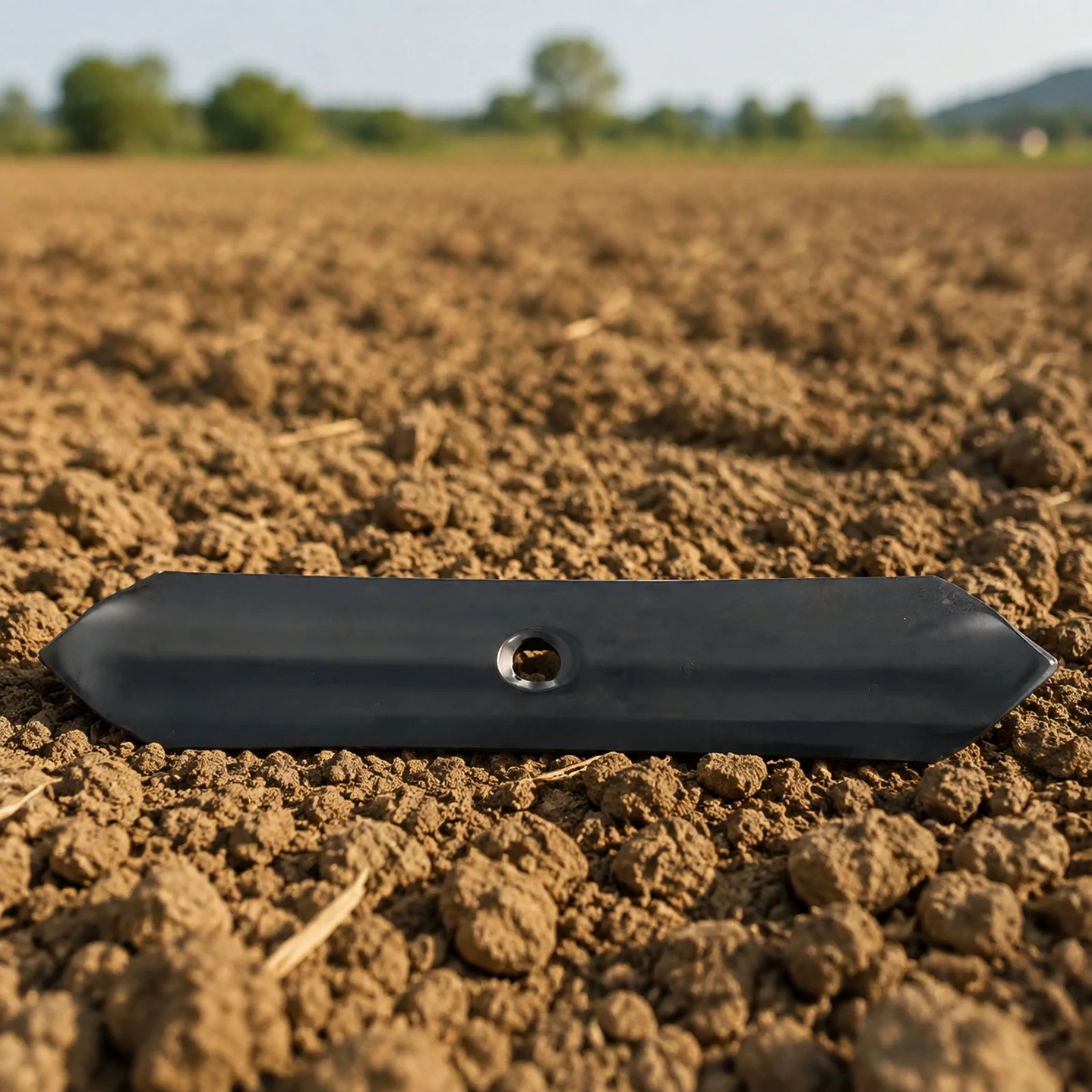 Farm Implement Accessory Replacement Cultivator Blade with Mounting Hole Agricultural Cultivator Implement Accessory for Farmers