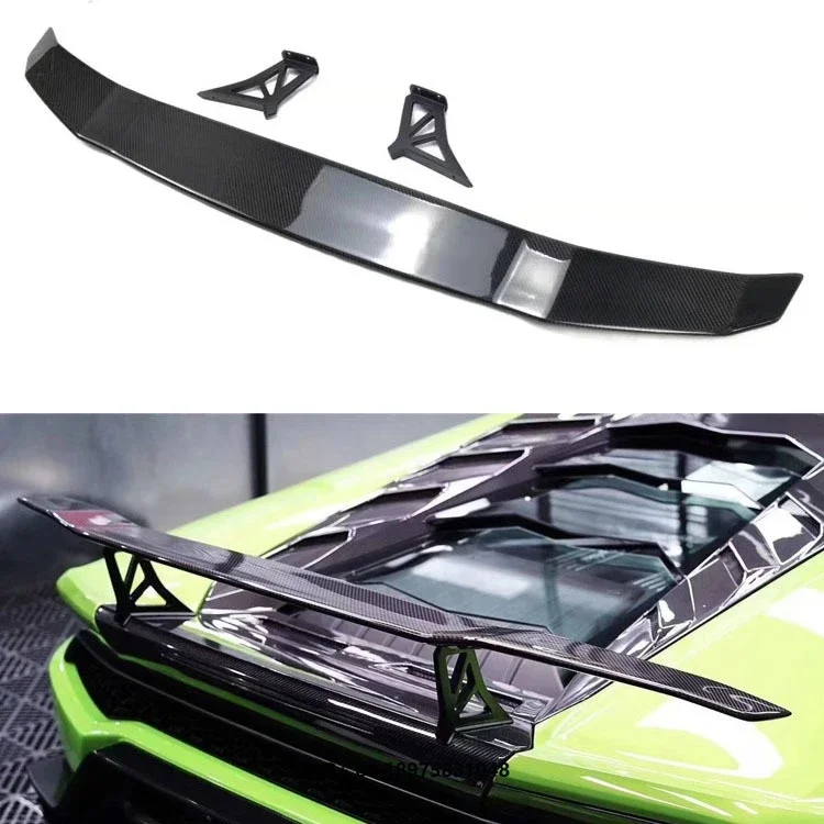 

Carbon Fiber Car Spoiler Rear Spoiler Wing for Huracan LP580 LP610 Refitted V-design High Performance