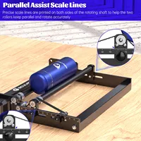 SCULPFUN Laser Rotary Roller Laser Engraver Y-axis Rotary Roller 360° Rotating for  6-150mm Different Engraving Diameter for Las