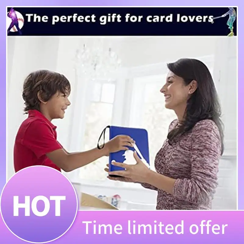 

ABFN-Trading Card Holder Baseball Card Holder With Sleeve, For Collecting Trading Card Album, Binder