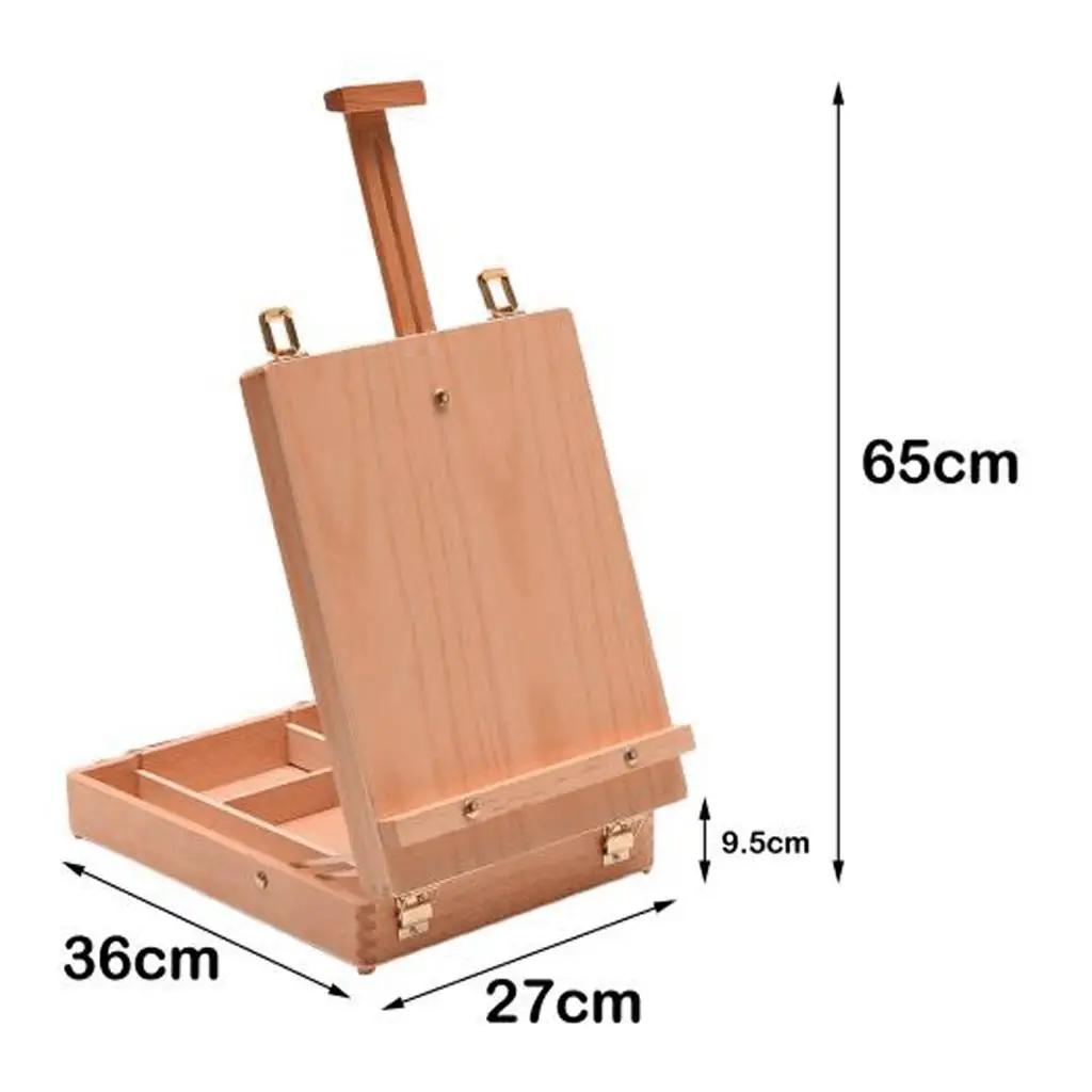 Imagem -06 - Wooden Art Easel Box Sketch Table Suprimentos para Profissionais