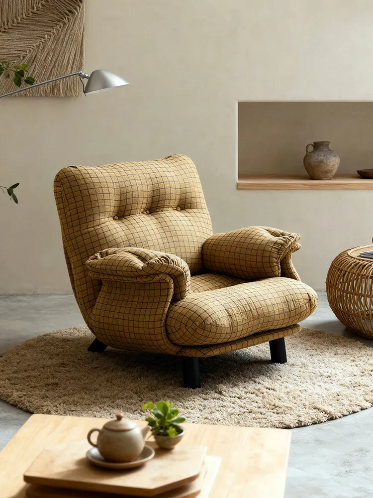 American retro tiger chair single sofa designer living room small apartment household lazy chair casual single