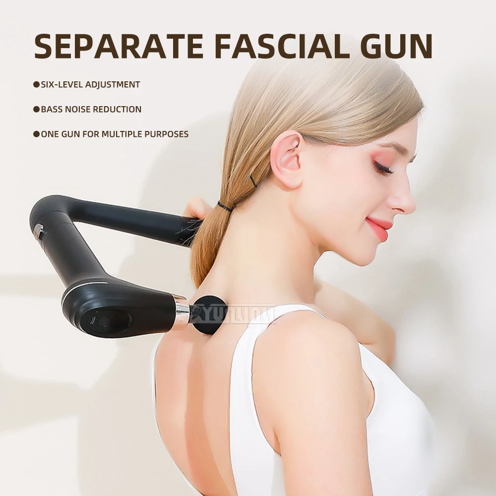 

U-aped Massage Rod High-Torque Fascia Gun Multi-Functional Ne oulder Ba Massager Tool